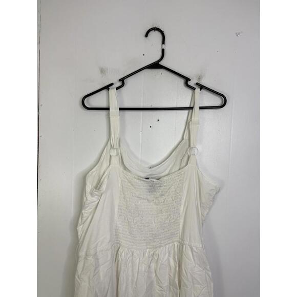 Lane Bryant Jumpsuit Womens 20 Eyelet Wide Leg Tie Stretch Waist Bridal Shower - Picture 8 of 9